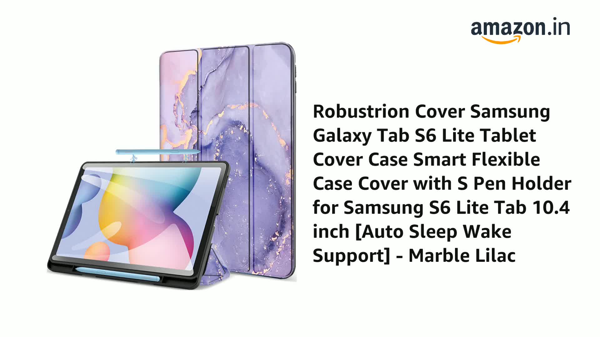 Robustrion Cover Samsung Galaxy Tab S6 Lite Tablet Cover Case